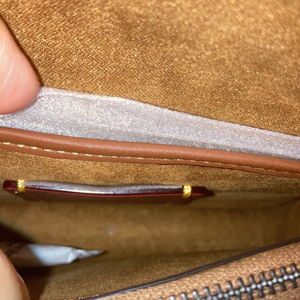 Coach Shoulder Beat 18 in Colorblock with Rivets - Picture 13 of 13